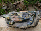 Hand Made XXL Crocodile Labradorite Carving x 1 From Tulear, Madagascar