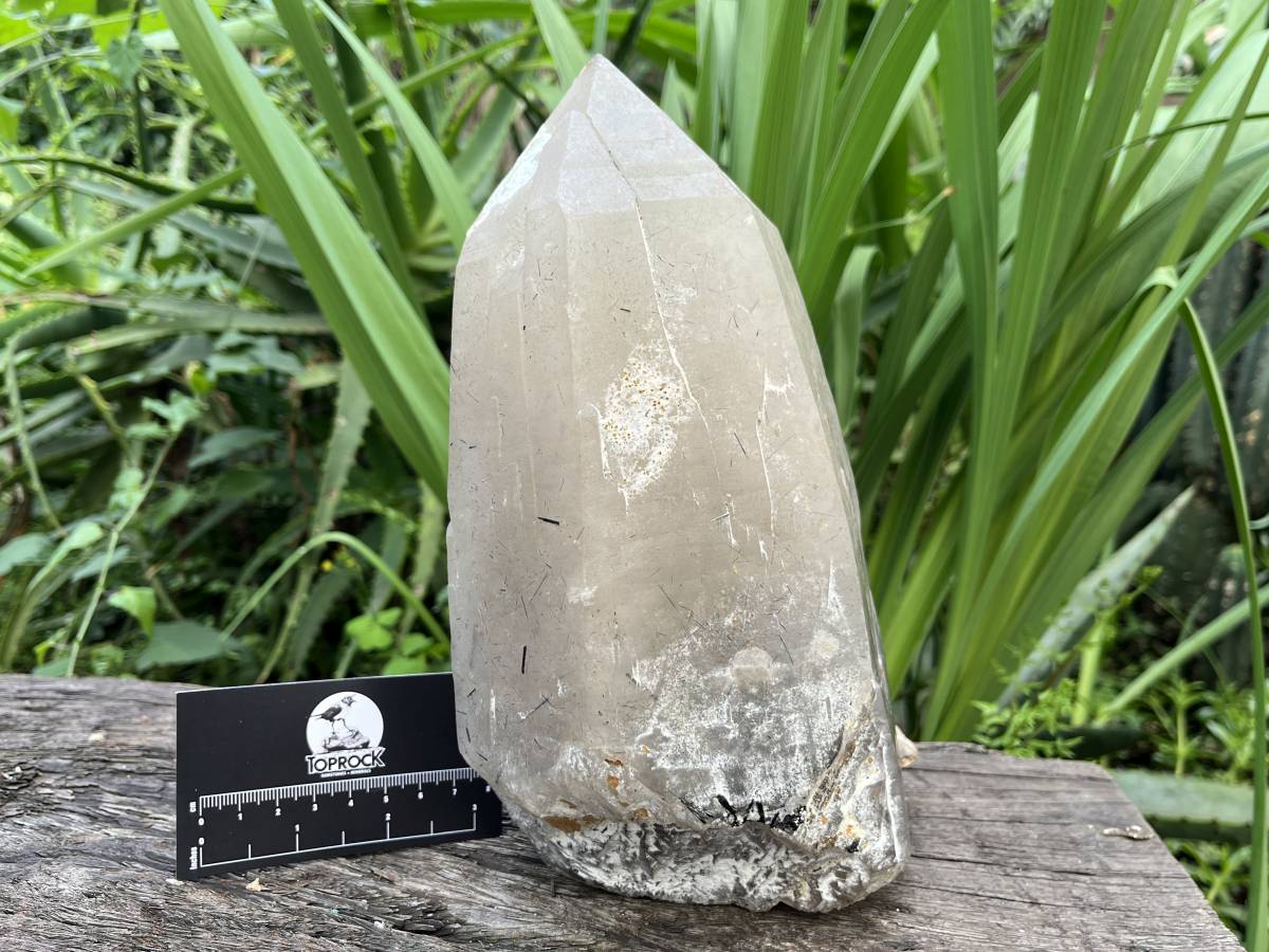 Natural Smokey with Hyalite Opal and Rutile Quartz Crystal x 1 From Erongo, Namibia