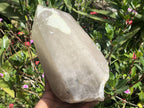 Natural Smokey with Hyalite Opal and Rutile Quartz Crystal x 1 From Erongo, Namibia