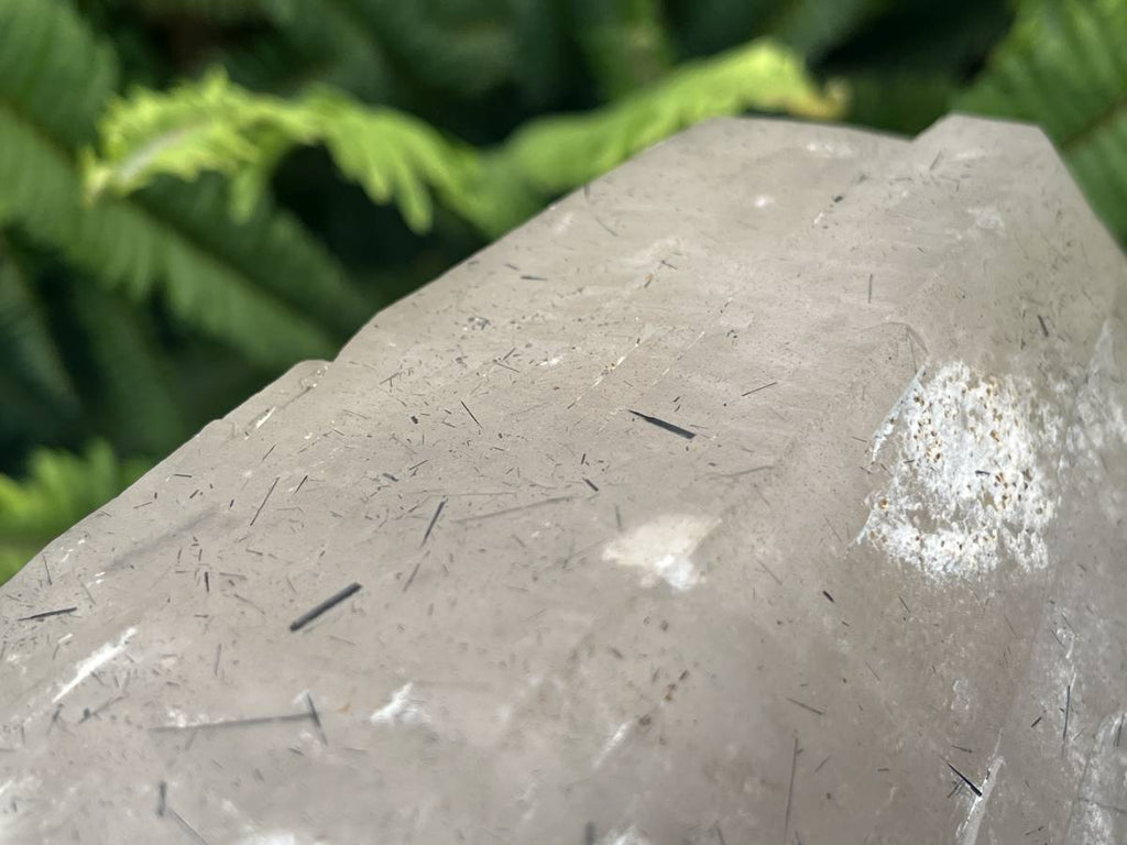 Natural Smokey with Hyalite Opal and Rutile Quartz Crystal x 1 From Erongo, Namibia