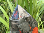 Polished XL Bloodstone Standing Display Crystal x 1 From Swaziland