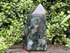 Polished XL Bloodstone Standing Display Crystal x 1 From Swaziland