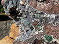 Natural Massive Druzy Coated Ball Malachite on Red Copper Dolomite Specimen x 1 From Likasi, Congo