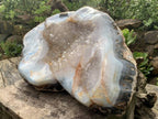 Polished XXL Agate Crystal Geode x 1 From Madagascar