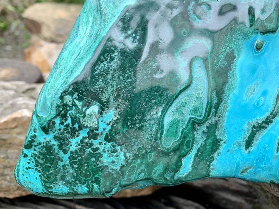 Polished XL Botryoidal Malacolla Display Specimen x 1 From Kulukuluku, Congo