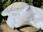 Polished XL Blue Lace Agate Display Piece x 1 From Nsanje, Malawi