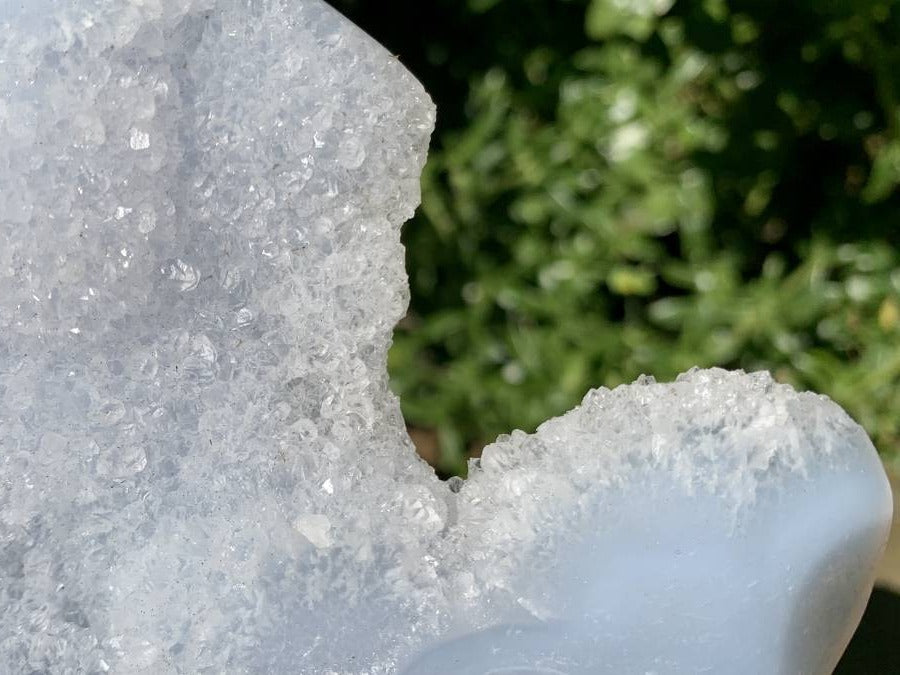 Polished XL Blue Lace Agate Display Piece x 1 From Nsanje, Malawi