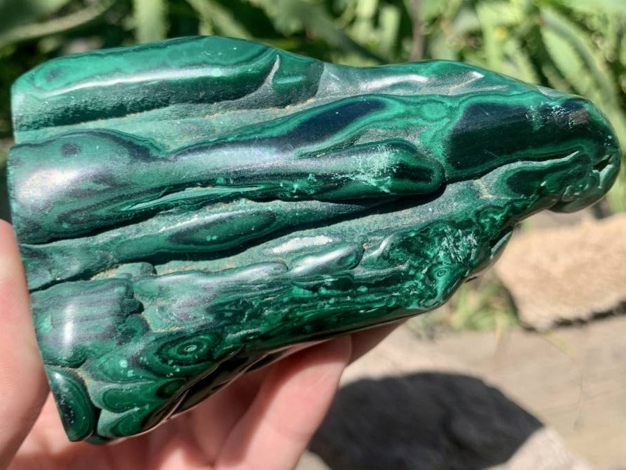 Polished Malachite Stalactite Specimen x 1 From Kolwezi, Congo