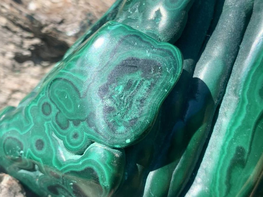 Polished Malachite Stalactite Specimen x 1 From Kolwezi, Congo