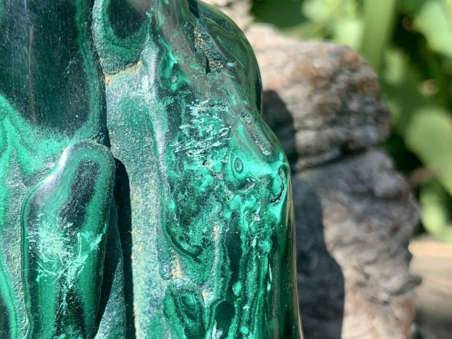 Polished Malachite Stalactite Specimen x 1 From Kolwezi, Congo