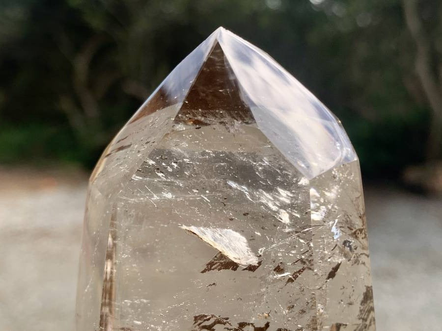 Polished Smokey Quartz Crystal x 1 From Anzojorobe, Madagascar