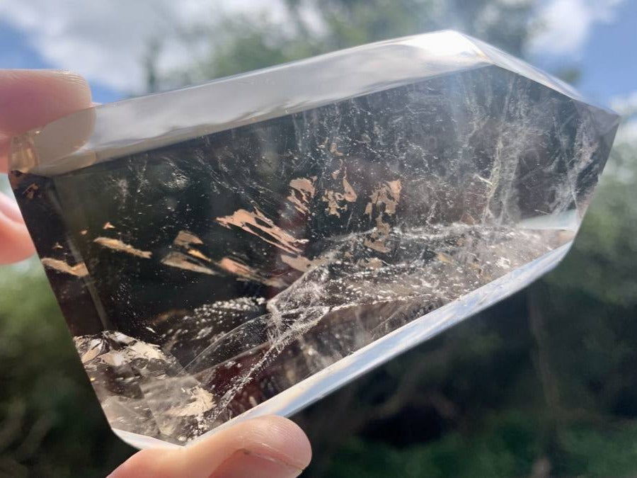 Polished Smokey Quartz Crystal x 1 From Anzojorobe, Madagascar
