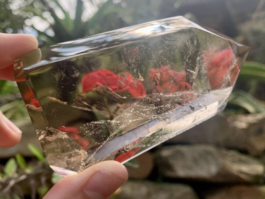 Polished Smokey Quartz Crystal x 1 From Anzojorobe, Madagascar