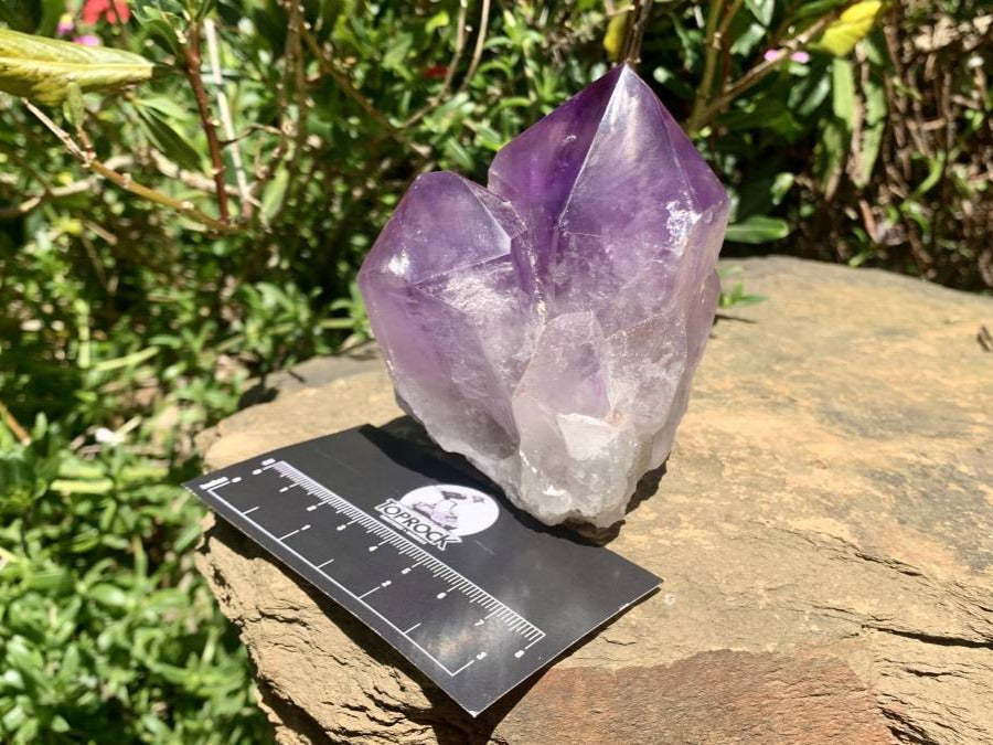 Polished Twin Jacaranda Amethyst Cluster x 1 From Mumbwa, Zambia