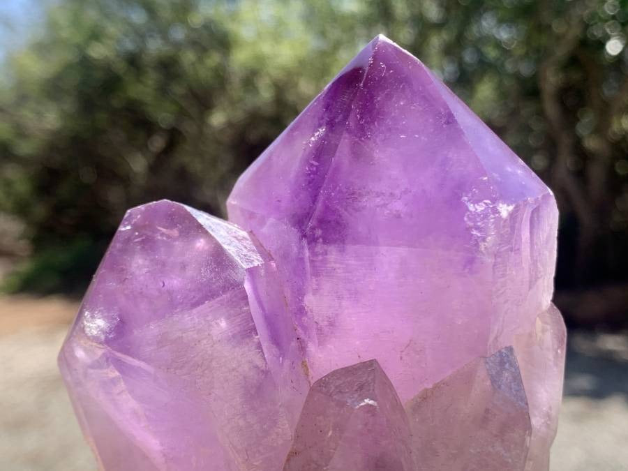 Polished Twin Jacaranda Amethyst Cluster x 1 From Mumbwa, Zambia