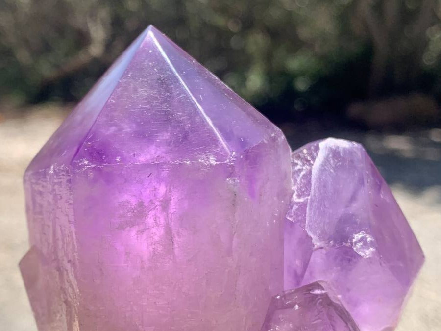 Polished Twin Jacaranda Amethyst Cluster x 1 From Mumbwa, Zambia