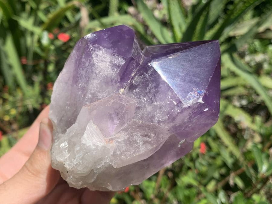 Polished Twin Jacaranda Amethyst Cluster x 1 From Mumbwa, Zambia