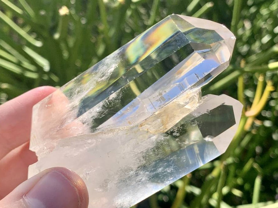 Polished Rare Twin Quartz Cluster x 1 From Madagascar