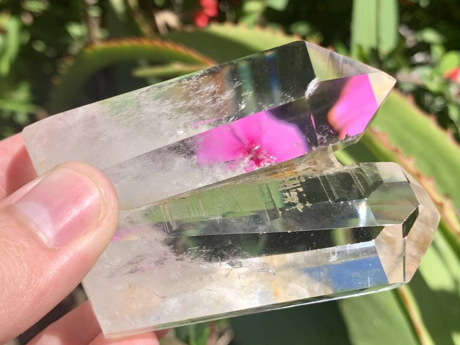 Polished Rare Twin Quartz Cluster x 1 From Madagascar