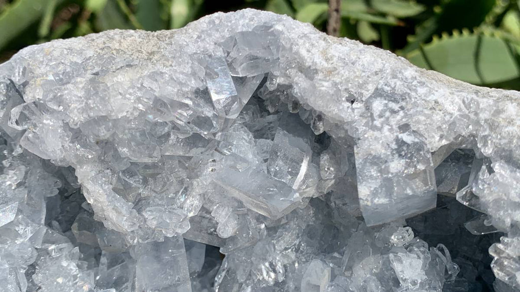 Natural Acicular Gemmy Celestite Mineral Specimen x 1 From Sakoane, Madagascar