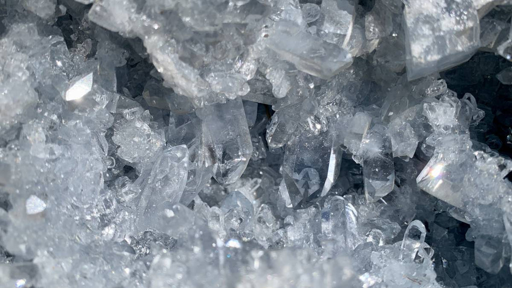 Natural Acicular Gemmy Celestite Mineral Specimen x 1 From Sakoane, Madagascar