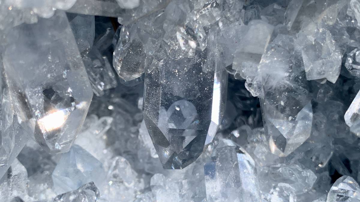 Natural Acicular Gemmy Celestite Mineral Specimen x 1 From Sakoane, Madagascar