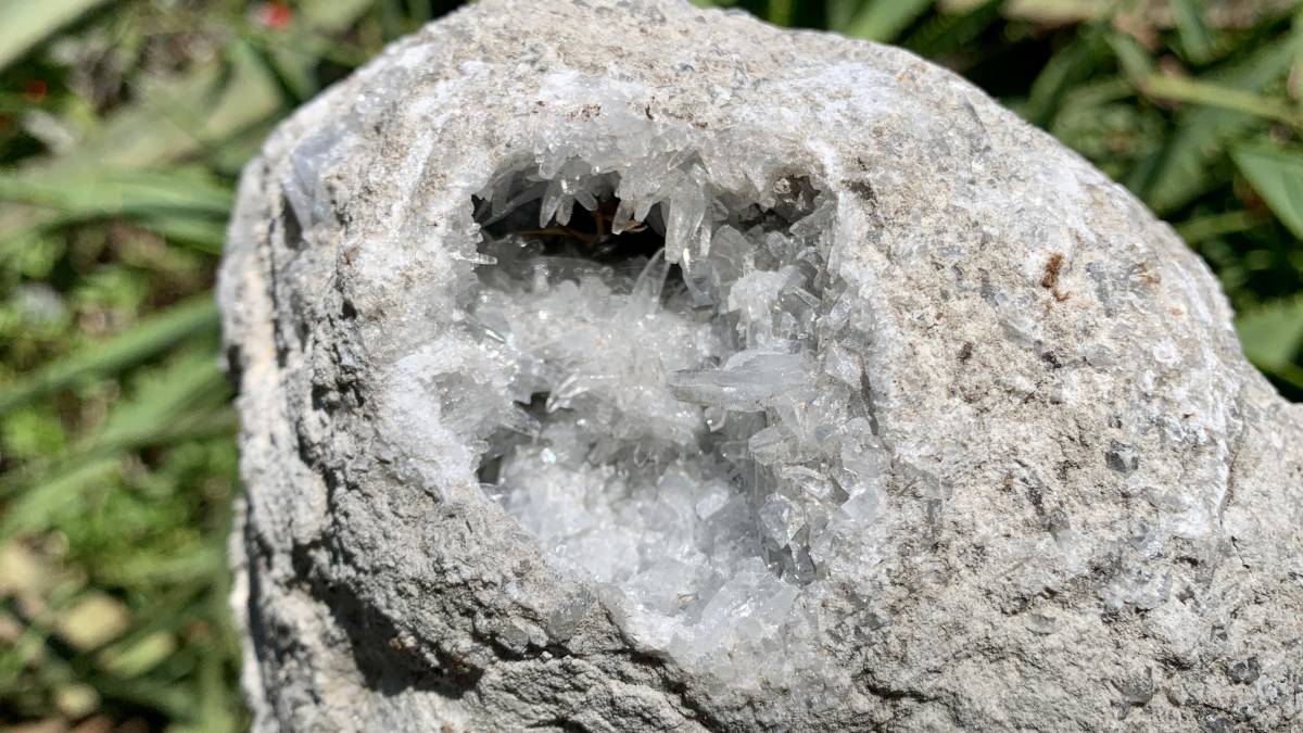 Natural Acicular Gemmy Celestite Mineral Specimen x 1 From Sakoane, Madagascar