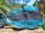 Natural Twin Shattuckite and Bornite Split Nodule x 1 From Kaokoveld, Namibia