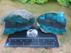 Natural Twin Shattuckite and Bornite Split Nodule x 1 From Kaokoveld, Namibia