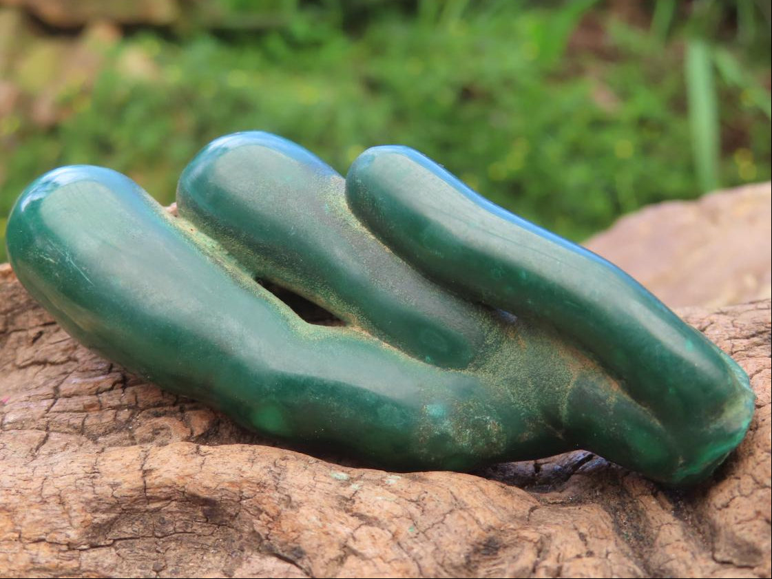 Polished Malachite Stalactite Specimen x 1 From Kolwezi, Congo