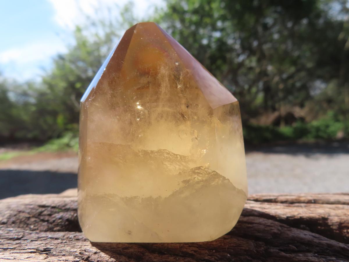 Polished Dark Smokey Citrine Crystal x 1 From Madagascar