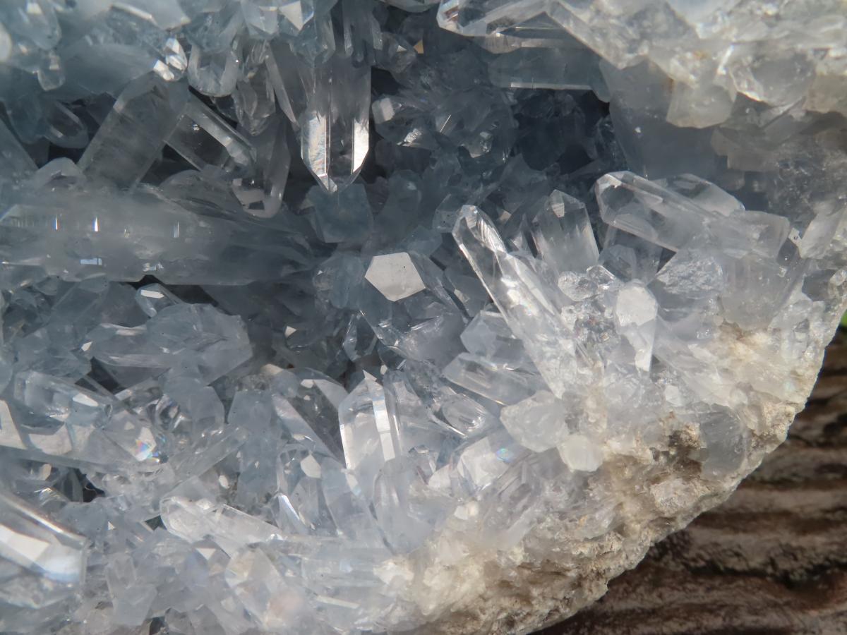 Natural Acicular Crystal Blue Celestite x 1 From Sakoany, Madagascar