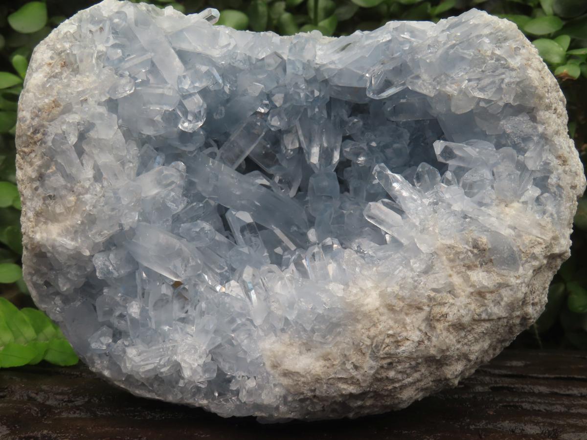 Natural Acicular Crystal Blue Celestite x 1 From Sakoany, Madagascar
