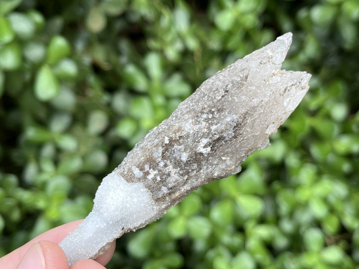 Natural Fluorescent Triple Terminated Spearhead Calcite x 1 From Albert's Mountain, Lesotho