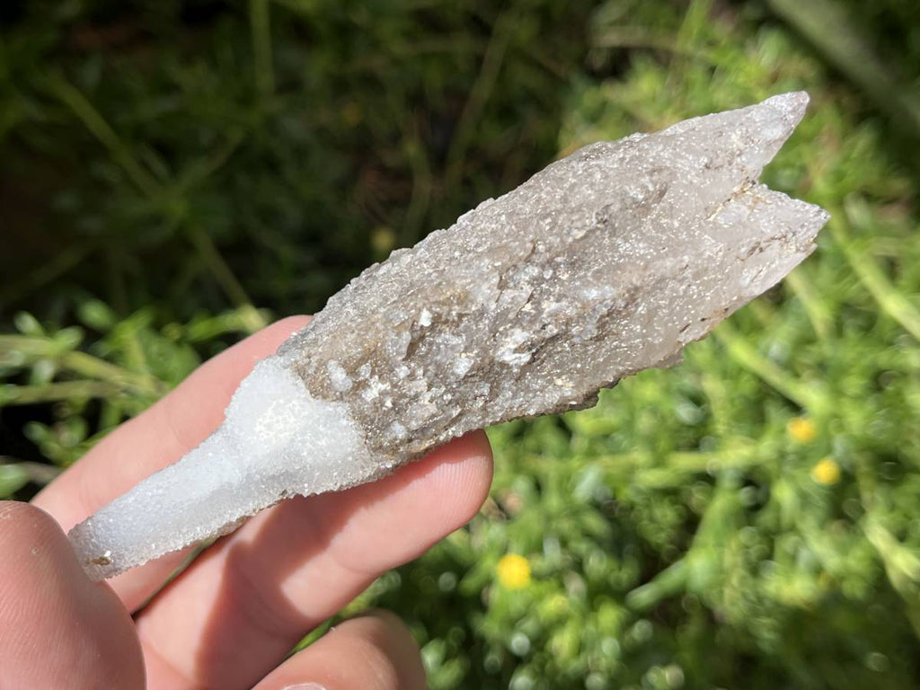 Natural Fluorescent Triple Terminated Spearhead Calcite x 1 From Albert's Mountain, Lesotho
