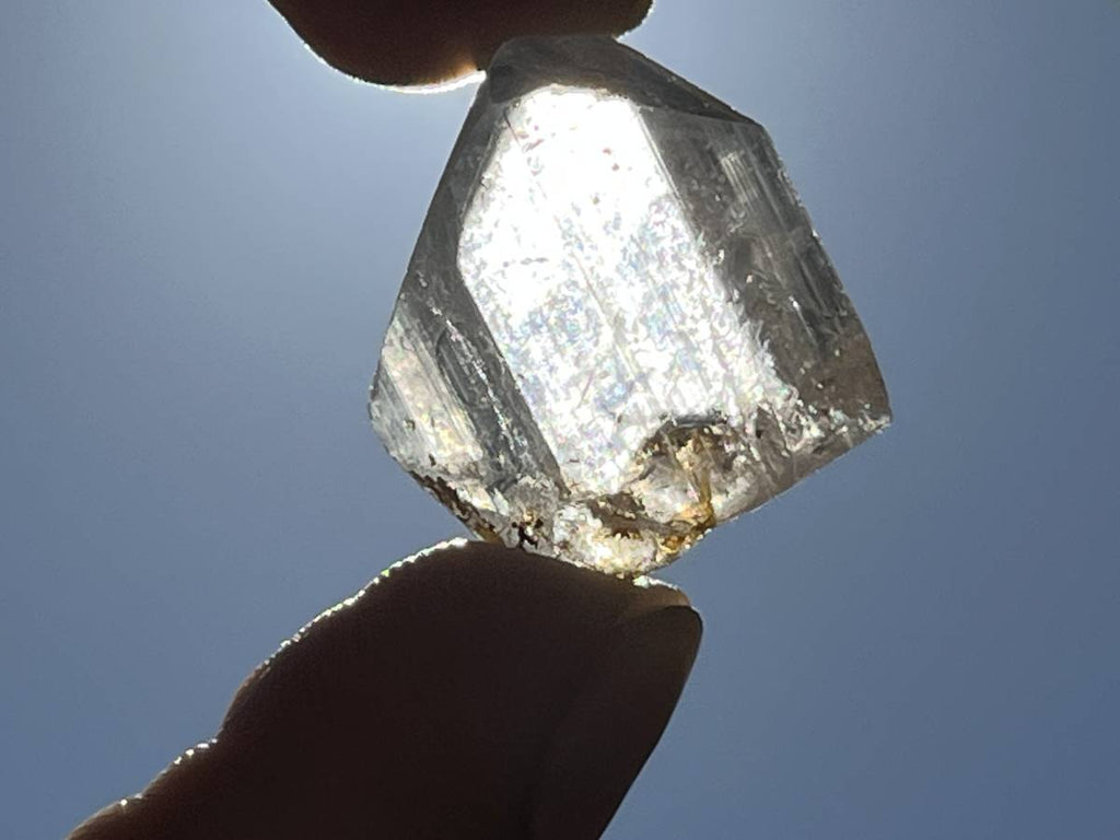 Natural Pair Of Silver Topaz Crystals x 1 From Erongo, Namibia