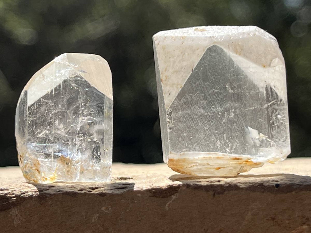 Natural Pair Of Silver Topaz Crystals x 1 From Erongo, Namibia