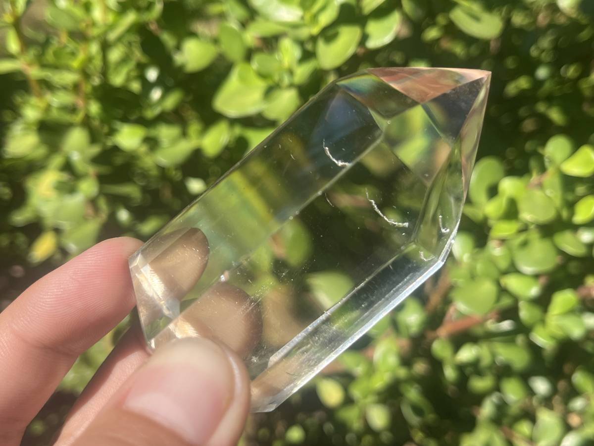 Polished Dazzling Bright Optic Quartz Crystal x 1 From Madagascar