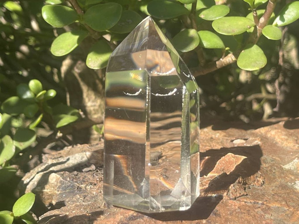 Polished Dazzling Bright Optic Quartz Crystal x 1 From Madagascar