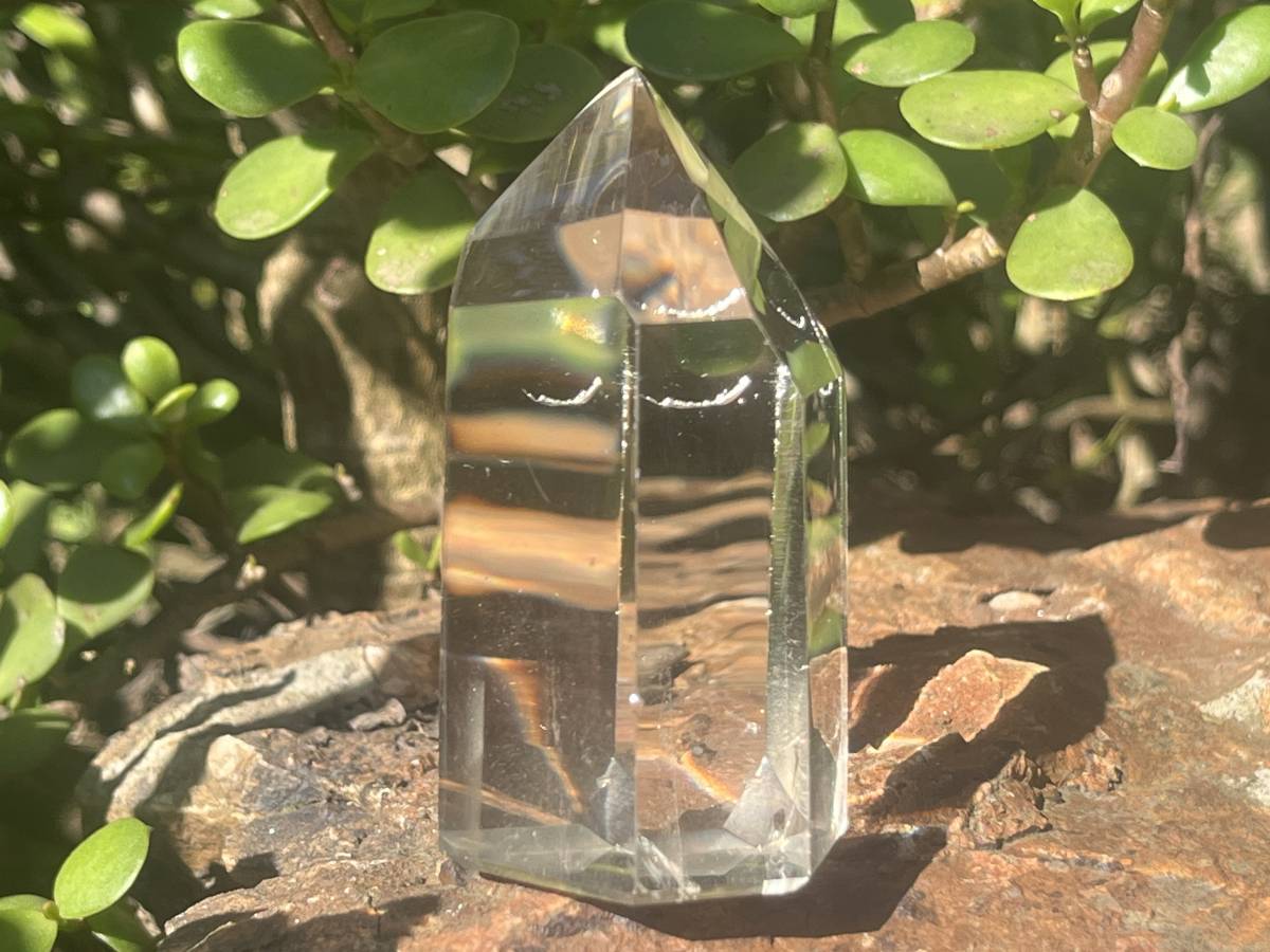 Polished Dazzling Bright Optic Quartz Crystal x 1 From Madagascar
