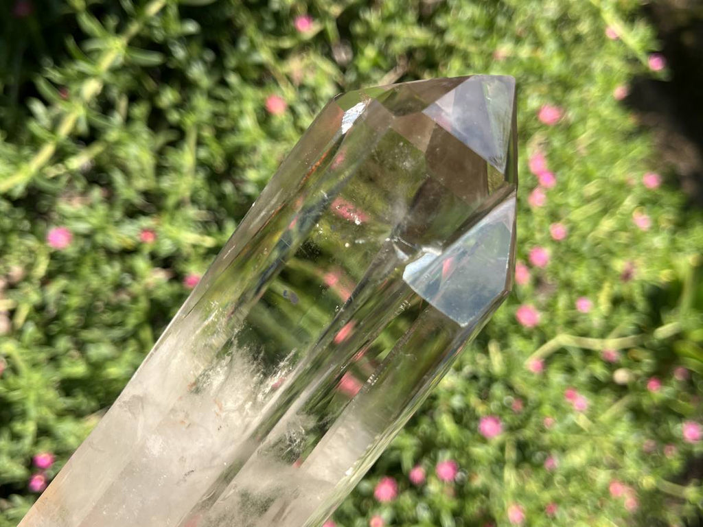 Polished Triplet Optic Smokey Quartz Crystal x 1 From Anzojorabe, Madagascar