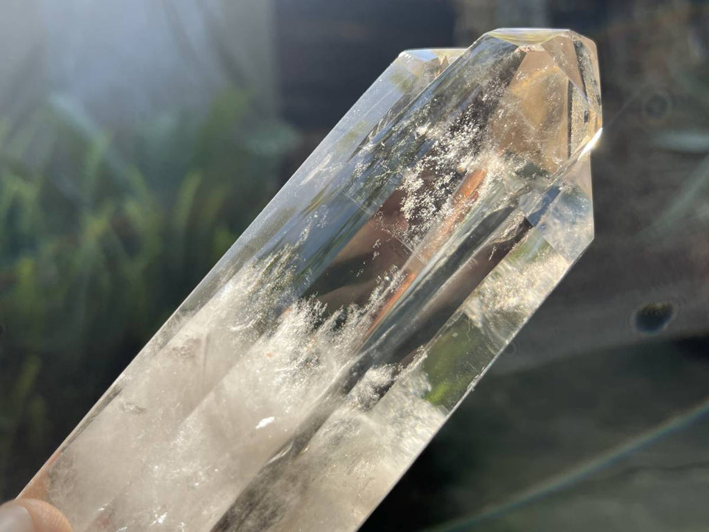 Polished Triplet Optic Smokey Quartz Crystal x 1 From Anzojorabe, Madagascar