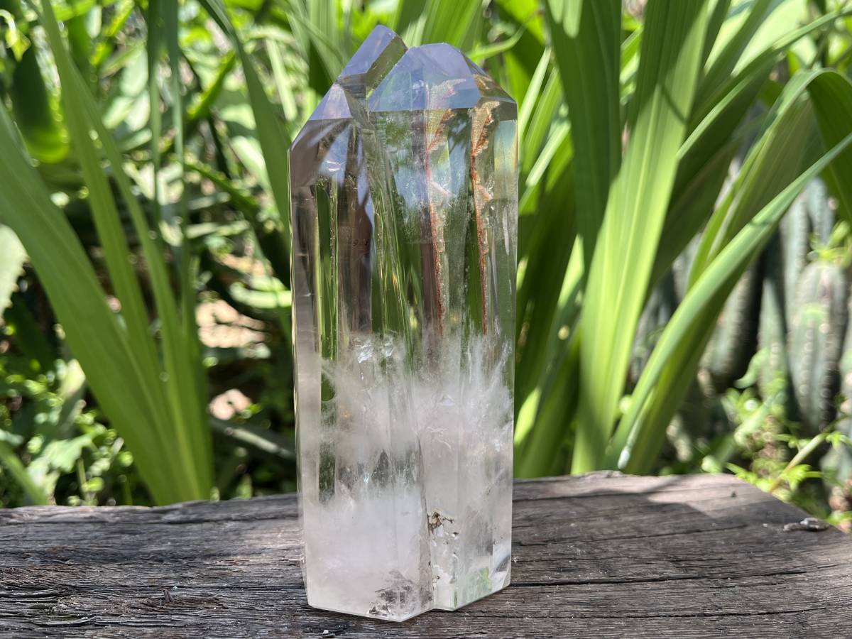 Polished Triplet Optic Smokey Quartz Crystal x 1 From Anzojorabe, Madagascar