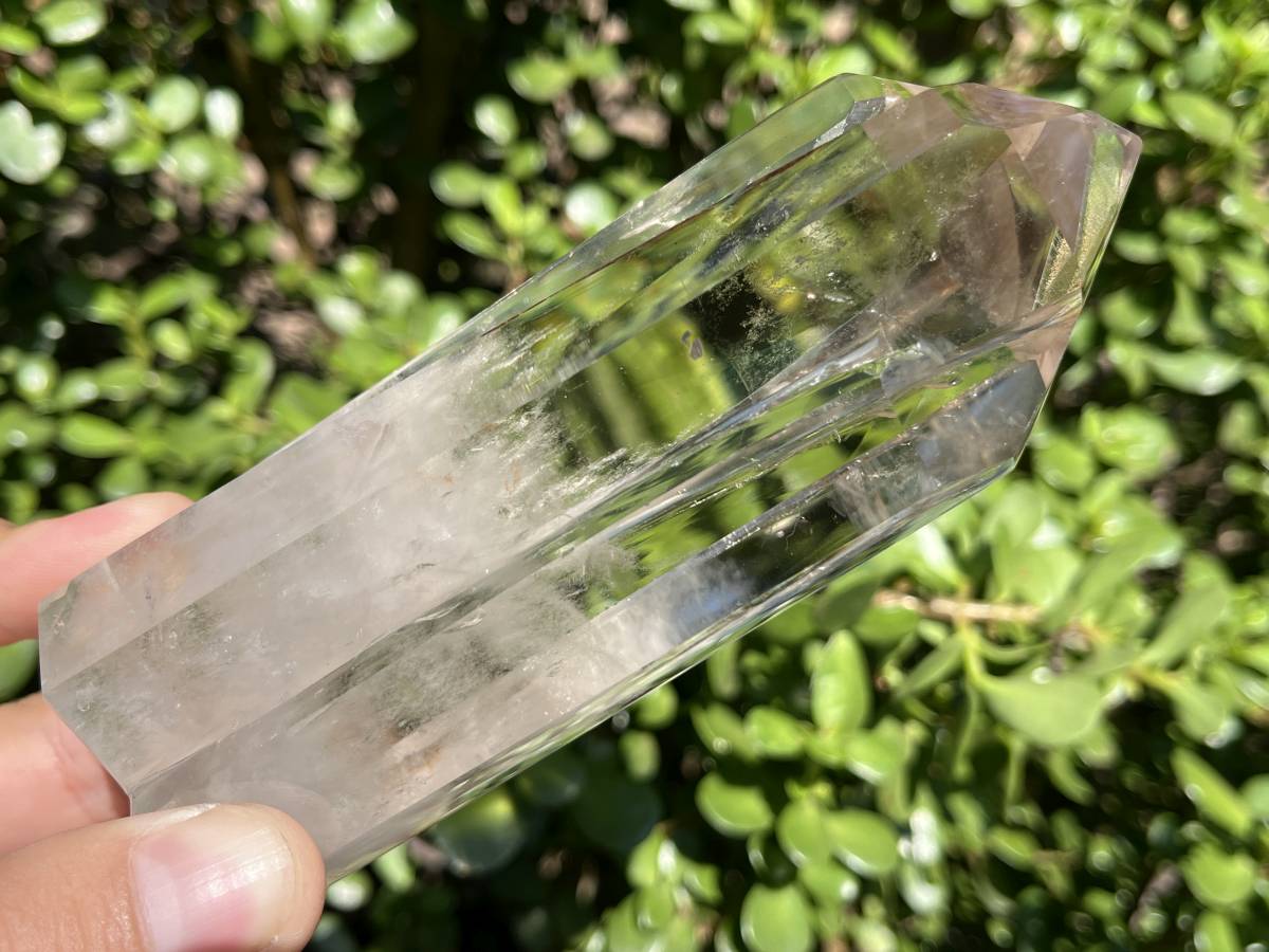 Polished Triplet Optic Smokey Quartz Crystal x 1 From Anzojorabe, Madagascar