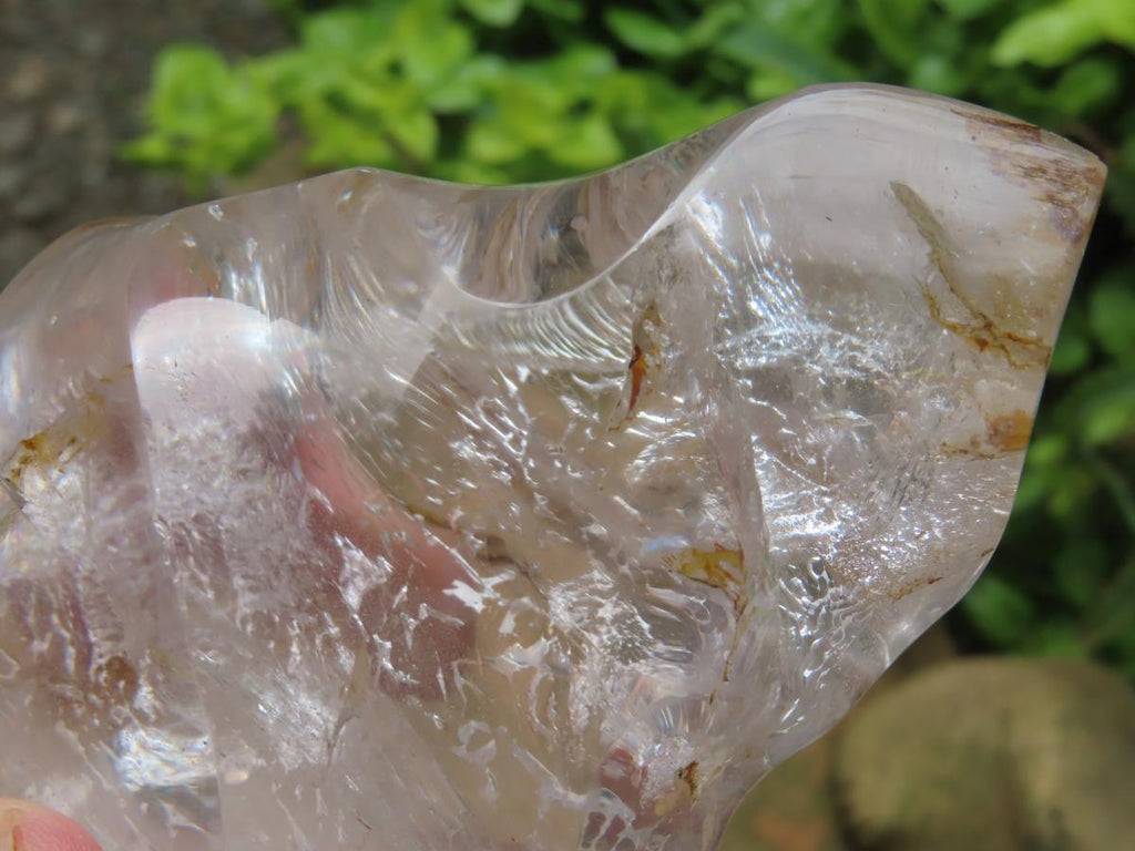 Polished Clear Quartz Flame x 1 From Ambatondrazaka, Madagascar