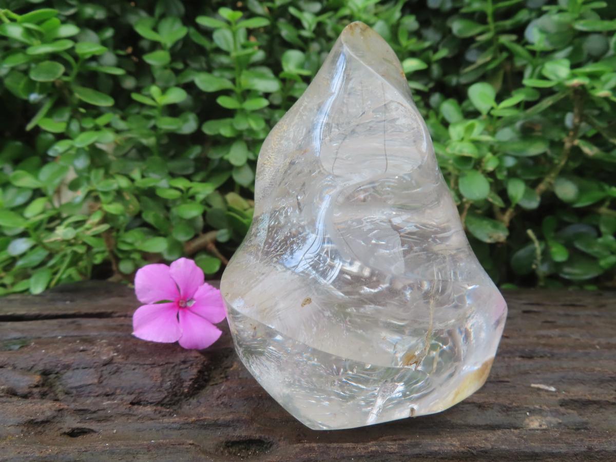 Polished Clear Quartz Flame x 1 From Ambatondrazaka, Madagascar