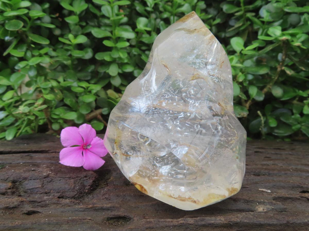 Polished Clear Quartz Flame x 1 From Ambatondrazaka, Madagascar