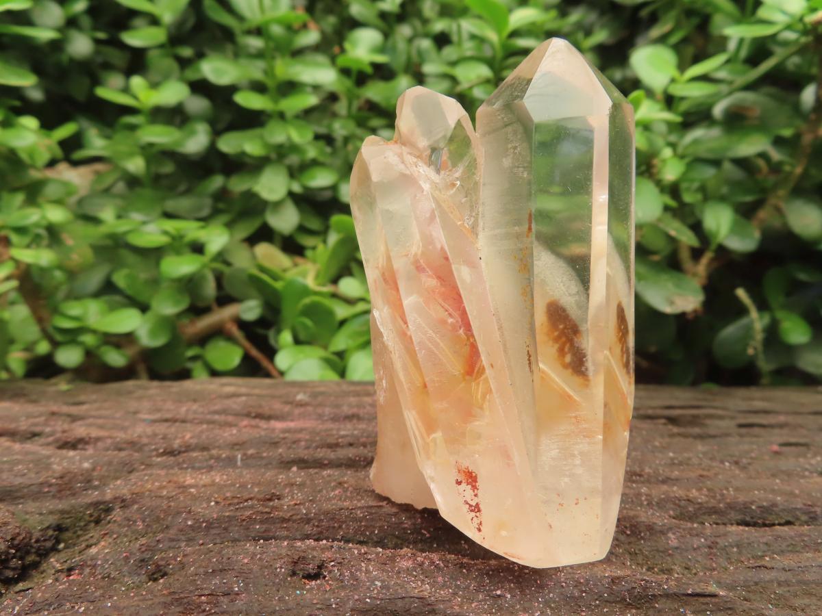 Polished Clear Quintuple Quartz Cluster x 1 From Madagascar