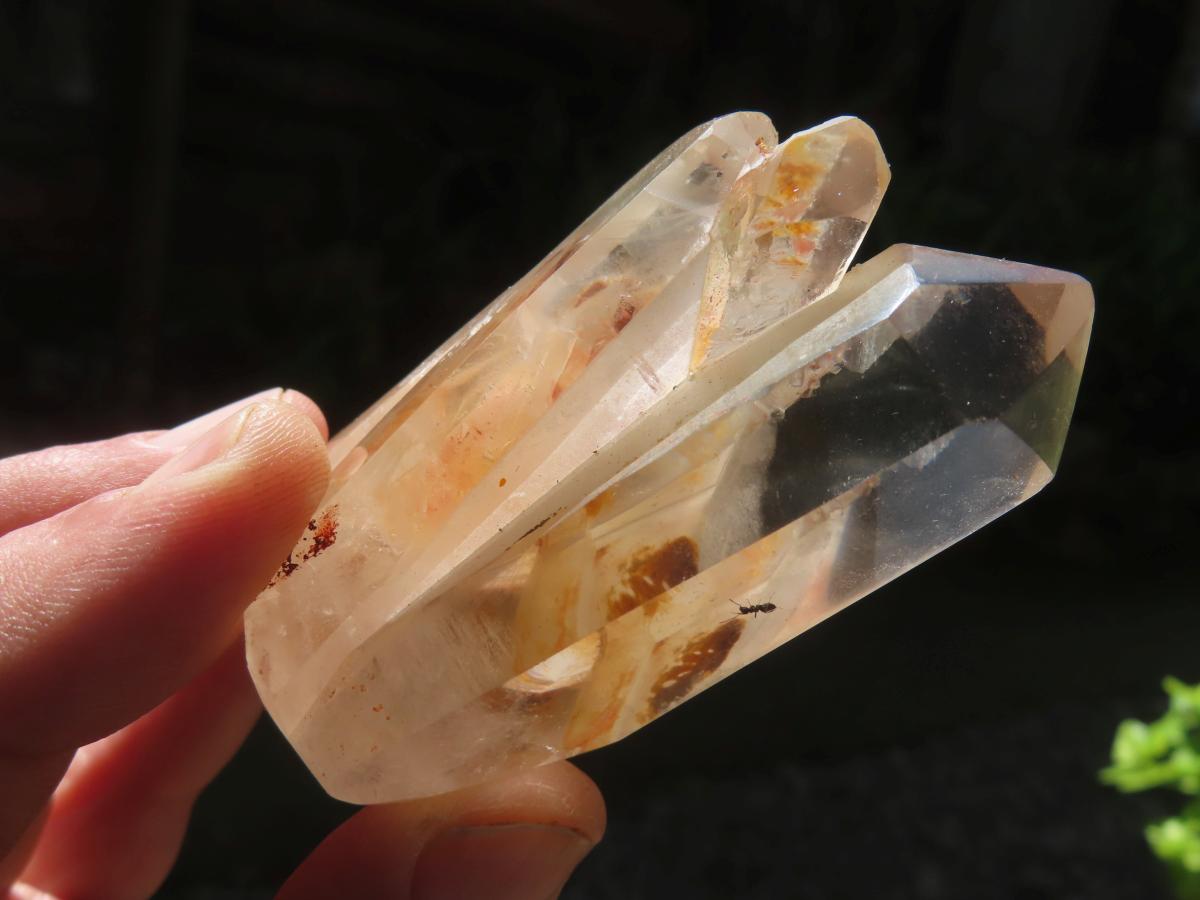 Polished Clear Quintuple Quartz Cluster x 1 From Madagascar