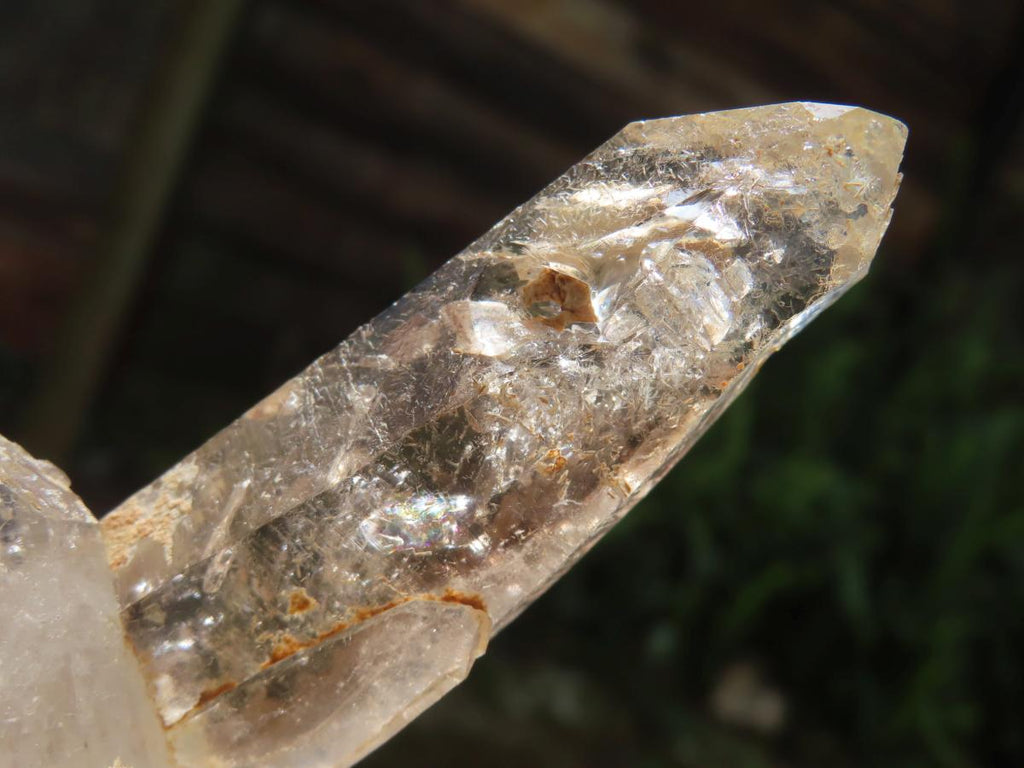 Natural Crisscross Smokey Quartz With Enhydro x 1 From Brandberg Namibia